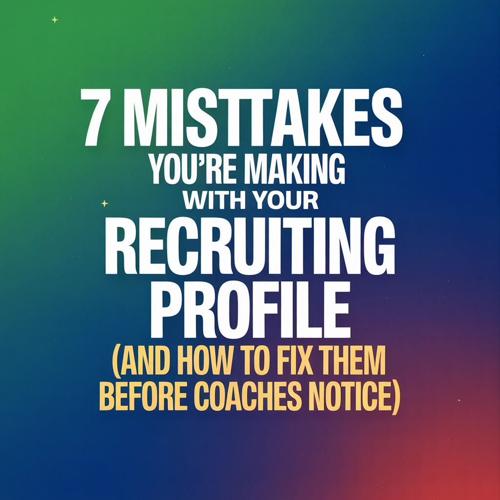 7 Mistakes You're Making with Your Recruiting Profile (and How to Fix Them Before Coaches Notice)